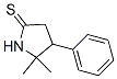 5,5-Dimethyl-4-phenyl-2-pyrrolidinethione Struktur