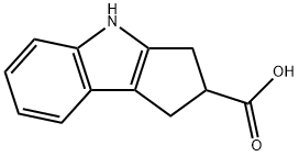 1,2,3,4-tetrahydro-cyclopenta[b]indole-2-carboxylic acid Struktur