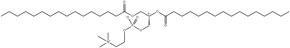 2,3-DIHEXADECANOYL-SN-GLYCERO-1-PHOSPHOCHOLINE Struktur