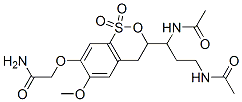 3-(3'-diethylaminopropyl-(1')-carbamoyl)-6,7-dimethoxy-1-thiaisochroman-1,1-dioxide Struktur