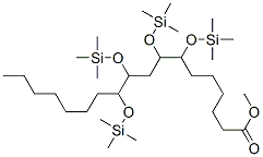 7,8,10,11-Tetrakis[(trimethylsilyl)oxy]octadecanoic acid methyl ester Struktur