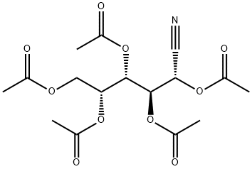 2,3,4,5,6-PENTA-O-ACETYL-D-GALACTONITRILE Struktur