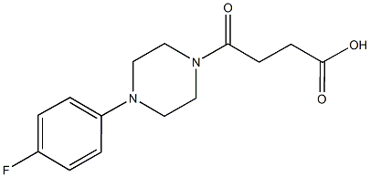 4-[4-(4-fluorophenyl)piperazin-1-yl]-4-oxobutanoic acid Struktur