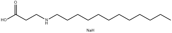 sodium N-dodecyl-beta-alaninate Struktur