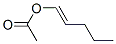 Acetic acid 1-pentenyl ester Struktur