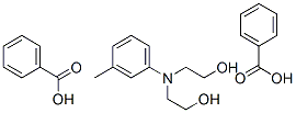 2,2'-[(3-Methylphenyl)imino]bisethanol dibenzoate Struktur