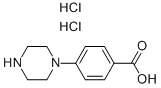 4-(PIPERAZIN-1-YL)BENZOIC ACID DIHYDROCHLORIDE Struktur