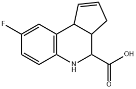 8-FLUORO-3A,4,5,9B-TETRAHYDRO-3H-CYCLOPENTA[C]-QUINOLINE-4-CARBOXYLIC ACID price.