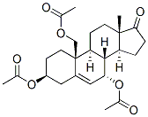 Androst-5-en-17-one, 3,7,19-tris(acetyloxy)-, (3beta,7alpha)- (9CI) Struktur