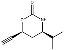 2H-1,3-Oxazin-2-one,6-ethynyltetrahydro-4-(1-methylethyl)-,(4R,6S)-(9CI) Struktur