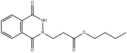 2(1H)-PHTALAZINEPROPANOIC ACID, 3, 4 DIHYDRO-1,4-DIOXO-BUTYL ESTER Struktur