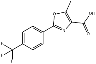 4-Carboxy-5-methyl-2-[4-(trifluoromethyl)phenyl]-1,3-oxazole Struktur