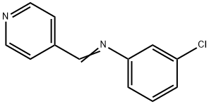 4-[[(3-Chlorophenyl)imino]methyl]pyridine Struktur