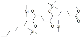 6,7,10,11-Tetrakis[(trimethylsilyl)oxy]octadecanoic acid methyl ester Struktur