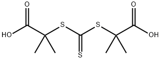 2,2'-[(THIOXOMETHYLENE)DISULFANYL]BIS(2-METHYLPROPANOIC ACID) Struktur