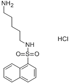 N-(5-AMINOPENTYL)-1-NAPHTHALENESULFONAMIDE HCL Struktur