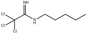 2,2,2-TRICHLORO-N-PENTYLETHANIMIDAMIDE Struktur