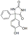 5-(3,4-dihydroxyphenyl)-5-phenylhydantoin Struktur