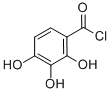 BENZOYL CHLORIDE,2,3,4-TRIHYDROXY- Struktur