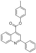 4-methylphenyl 2-phenyl-4-quinolinecarboxylate Struktur