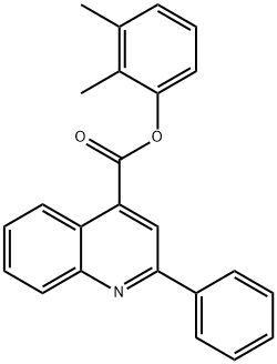 2,3-dimethylphenyl 2-phenyl-4-quinolinecarboxylate Struktur