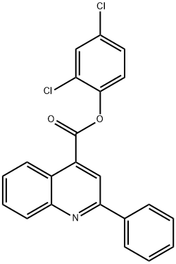 2,4-dichlorophenyl 2-phenyl-4-quinolinecarboxylate Struktur