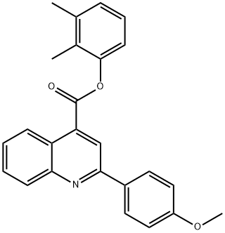 2,3-dimethylphenyl 2-(4-methoxyphenyl)-4-quinolinecarboxylate Struktur