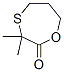 3,3-Dimethyl-1,4-oxathiepan-2-one Struktur