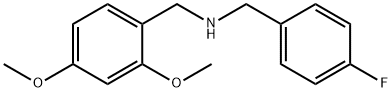 (2,4-DIMETHOXY-BENZYL)-(4-FLUORO-BENZYL)-AMINE Struktur