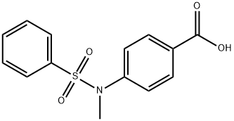 4-[methyl(phenylsulfonyl)amino]benzoic acid Struktur