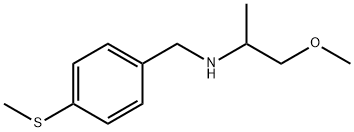 (1-methoxypropan-2-yl)({[4-(methylsulfanyl)phenyl]methyl})amine Struktur