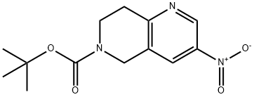 6-BOC-3-NITRO-7,8-DIHYDRO-5H-[1,6]NAPHTHYRIDINE Struktur