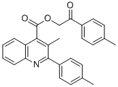 2-(4-methylphenyl)-2-oxoethyl 3-methyl-2-(4-methylphenyl)-4-quinolinecarboxylate Struktur