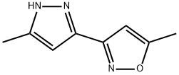 Isoxazole, 5-methyl-3-(5-methyl-1H-pyrazol-3-yl)- (9CI) Struktur