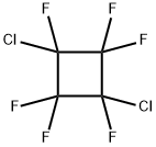 1,3-Dichloro-1,2,2,3,4,4-hexafluorocyclobutane Struktur