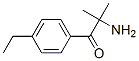 1-Propanone,  2-amino-1-(4-ethylphenyl)-2-methyl- Struktur