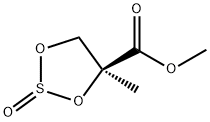 (4S)-4-Methyl-2-oxo-[1,3,2]dioxathiolane-4-carboxylic Acid Methyl Ester Struktur