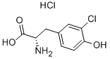 3-CHLORO-L-TYROSINE HYDROCHLORIDE Struktur