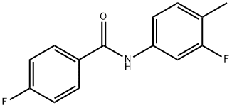 4-fluoro-N-(3-fluoro-4-methylphenyl)benzamide Struktur