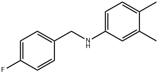 3,4-DiMethyl-N-(4-fluorobenzyl)aniline, 97% Struktur