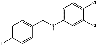 3,4-Dichloro-N-(4-fluorobenzyl)aniline, 97% Struktur