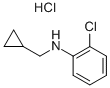 (2-CHLORO-PHENYL)-CYCLOPROPYLMETHYL-AMINE HYDROCHLORIDE Struktur