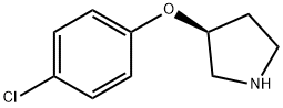 S-3-(4-CHLOROPHENOXY)-PYRROLIDINE Struktur