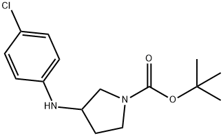 1-BOC-3-[(4-CHLOROPHENYL)AMINO]-PYRROLIDINE Struktur