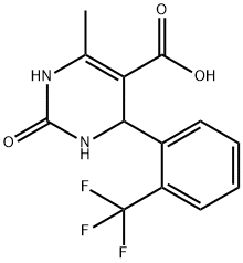 1,2,3,4-Tetrahydro-6-methyl-2-oxo-4-[2-(trifluoromethyl)phenyl]-5-pyrimidinecarb Struktur