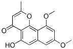 2-Methyl-5-hydroxy-8,10-dimethoxy-4H-naphtho[1,2-b]pyran-4-one Struktur