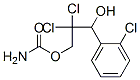 1-(o-Chlorophenyl)-2,2-dichloro-1,3-propanediol 3-carbamate Struktur