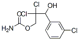 1-(m-Chlorophenyl)-2,2-dichloro-1,3-propanediol 3-carbamate Struktur