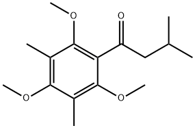 3-Methyl-1-(2,4,6-trimethoxy-3,5-dimethylphenyl)-1-butanone Struktur