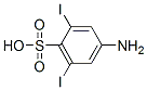 2,6-diiodosulfanilic acid Struktur